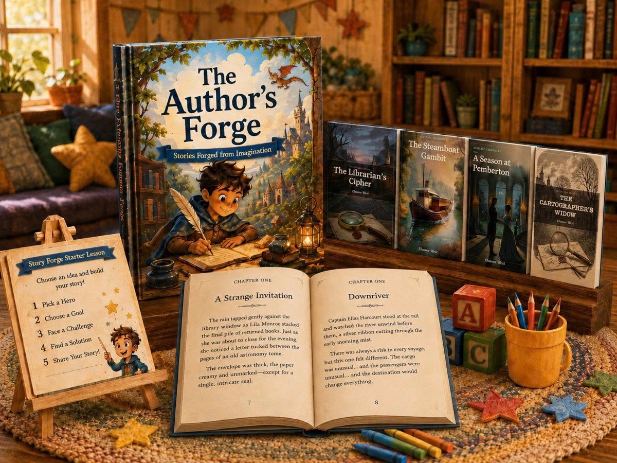 The Author's Forge — complete books, publish-ready covers, and finished chapters
